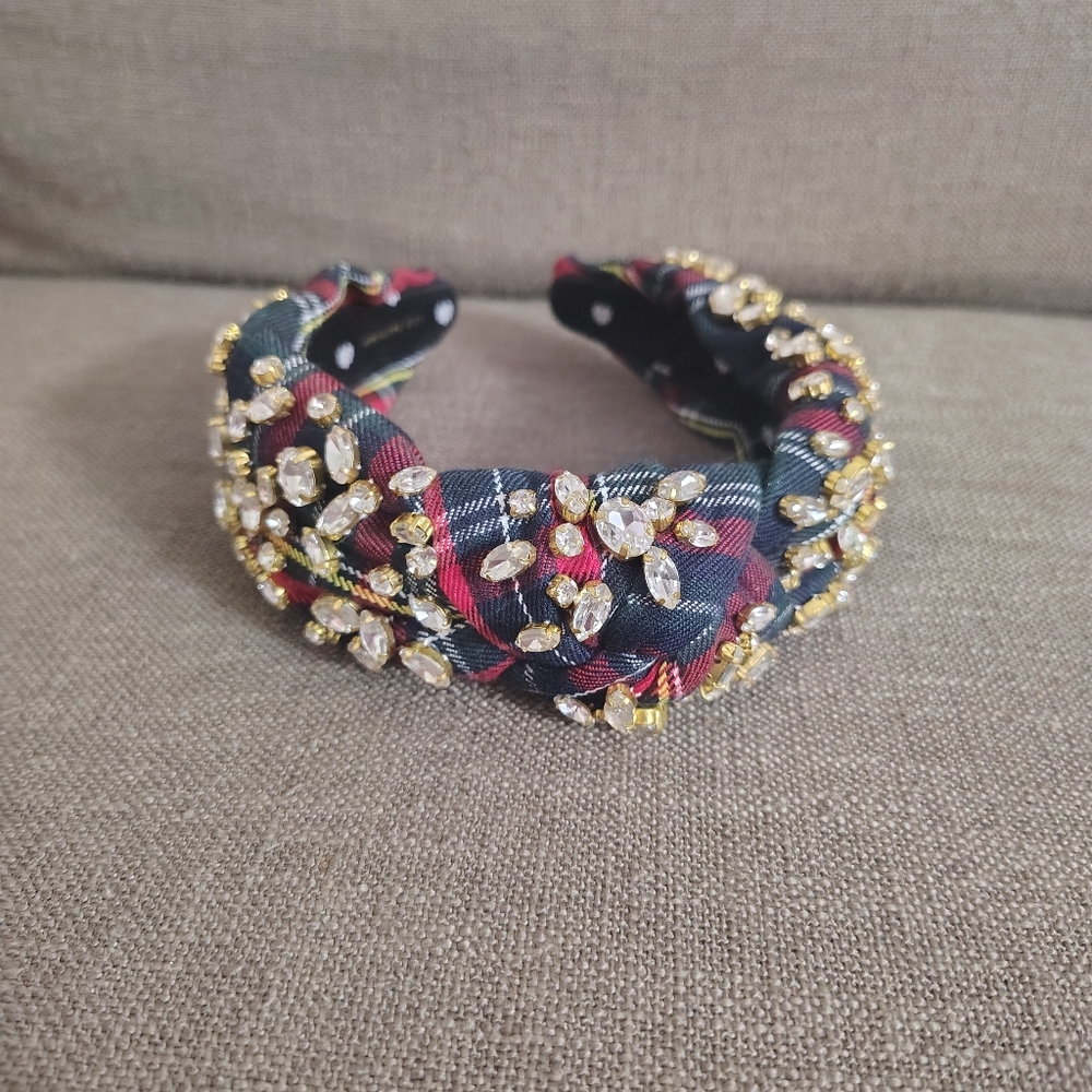 Lele Sadoughi Plaid Tartan Headband NWOT